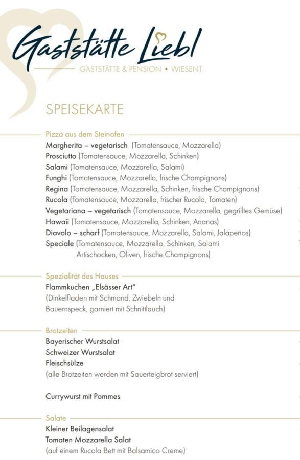 Gaststaette Liebl 호텔 Wiesent 외부 사진